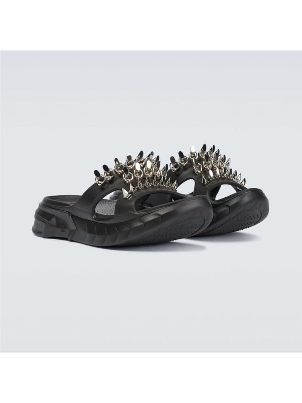 Givenchy Marshmallow Stud Embellished Slides Sandals in Black US 9.5, EU 40 - Picture 7 of 15